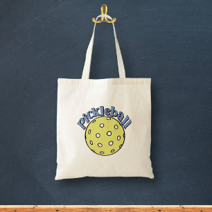 Bolso De Tela Baloncesto azul con bola amarilla