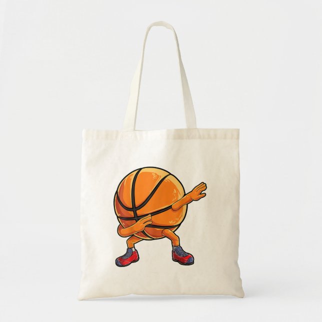 Bolso De Tela Baloncesto Dabbing Ball Graciosos Niños Hombres De (Frente)