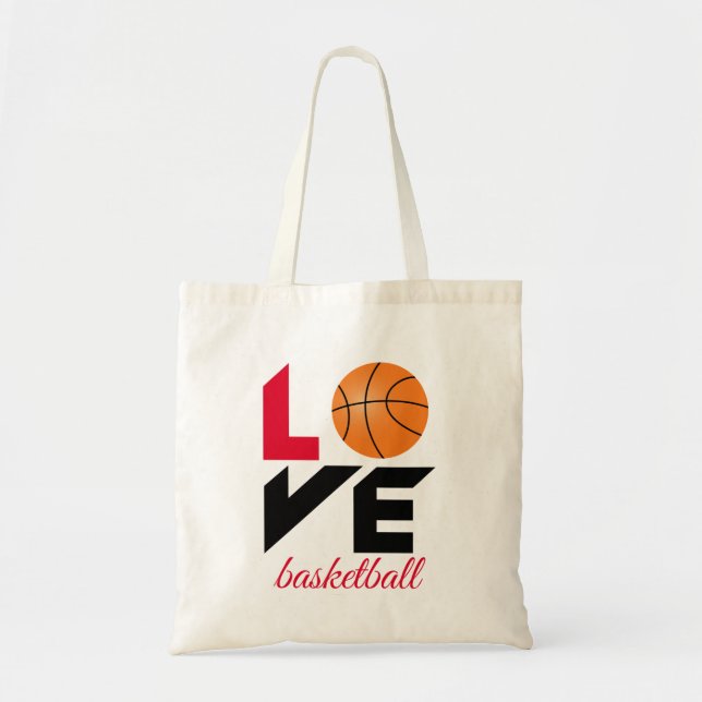 Bolso De Tela Baloncesto de amor (Frente)