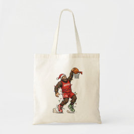 Bolso De Tela Baloncesto de Bigfoot Sasquatch Navidad 2026 Holid