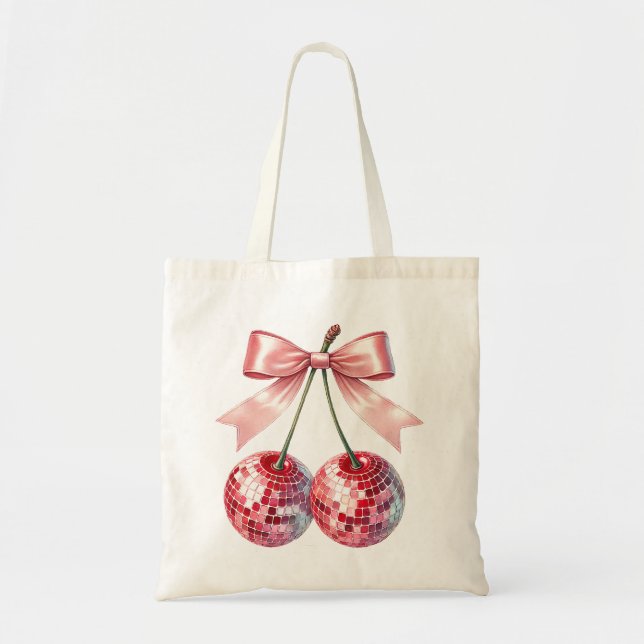 Bolso De Tela Baloncesto discográfico rosa (Frente)