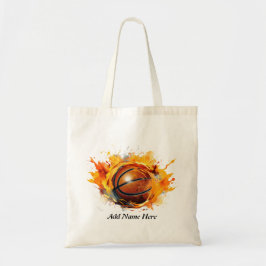 Bolso De Tela Baloncesto en llamas