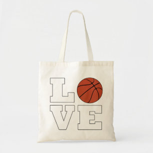 Bolso De Tela Baloncesto LOVE Cute Baloncesto