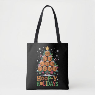 Bolso De Tela Baloncesto Navideño Vacaciones Deportes