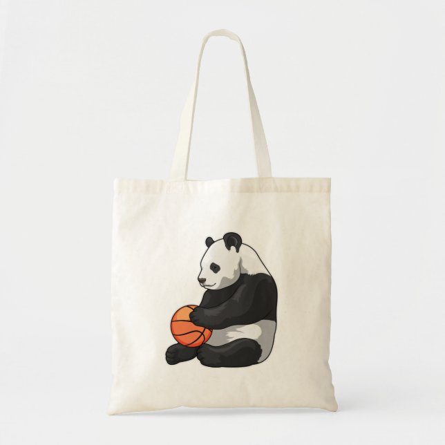 Bolso De Tela Baloncesto Panda (Frente)