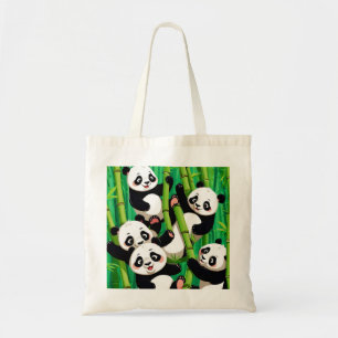 Bolso De Tela Bamboo Panda