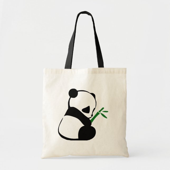 Bolso De Tela Bambú panda cutáneo (Frente)