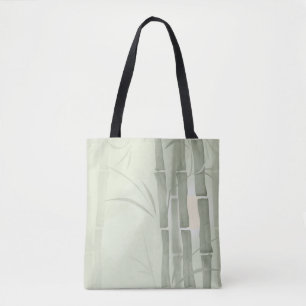 Bolso De Tela Bambú verde