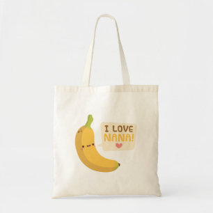 Bolso De Tela Banana, amo a Nana