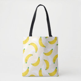 Bolso De Tela Banana Pop Yellow Crema