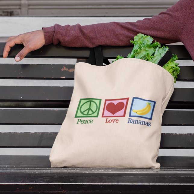 Bolso De Tela Bananas de amor por la paz (Subido por el creador)