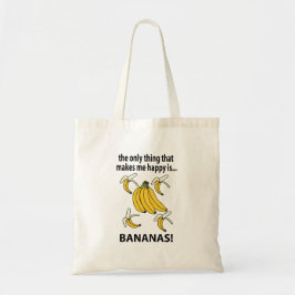 Bolso De Tela Bananas divertidas con frutas bananas