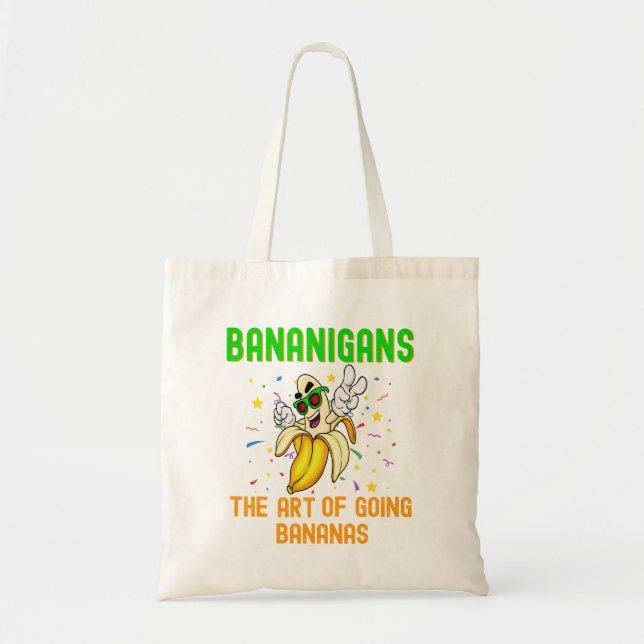 Bolso De Tela Bananganes se vuelven bananos, fruta Guay amarilla (Frente)