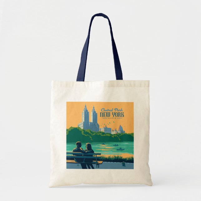 Bolso De Tela Banco Central Park de Nueva York (Frente)