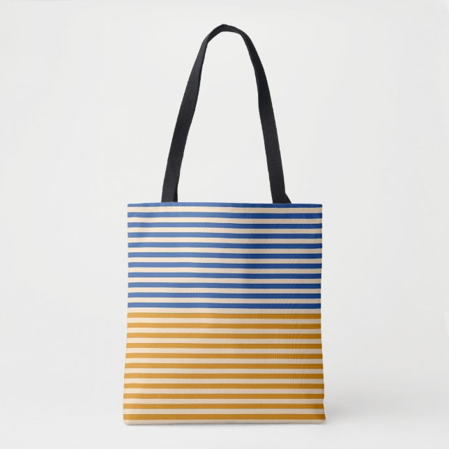 Bolso De Tela Banda amarilla azul (Anverso)
