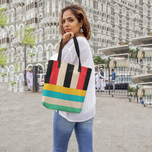 Bolso De Tela Banda de banda multicolor