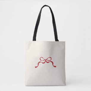 Bolso De Tela Banda de cinta roja retro moderna