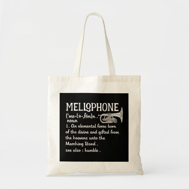 Bolso De Tela Banda de Marcha Regalos Mellophone Shirt Mellophon (Frente)