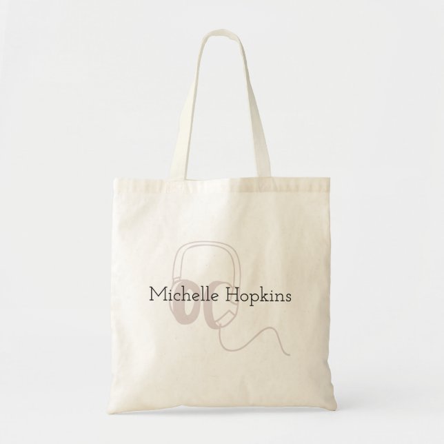 Bolso De Tela Banda de rock personalizada para músico, guitarris (Frente)