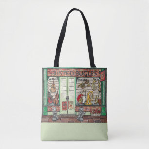Bolso De Tela Banda Instrumental Tienda de música Watercolor Tot