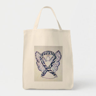 Bolso De Tela Banda zebra Stripe Awareness Ribbon Angel Art Tote