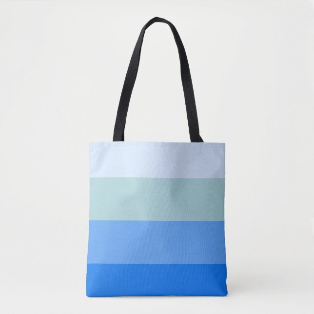 Bolso De Tela Bandas azules (Anverso)