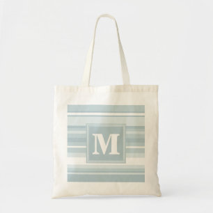 Bolso De Tela Bandas azules de hielo monograma