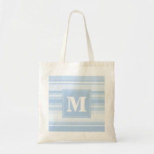 Bolso De Tela Bandas azules monográficas