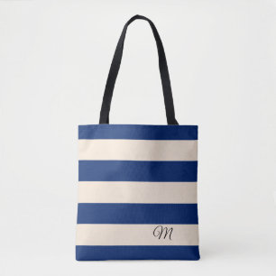 Bolso De Tela Bandas azules reales