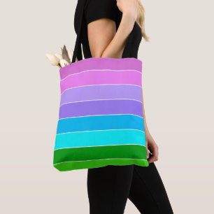 Bolso De Tela Bandas de color de la sirena