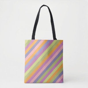 Bolso De Tela Bandas de colores