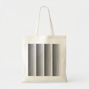 Bolso De Tela Bandas de sombra gris