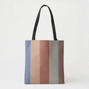 Bolso De Tela Bandas rectas clásicas de colores rústicos
