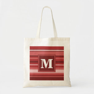 Bolso De Tela Bandas rojas monográficas