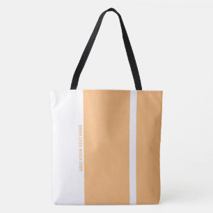 Bolso De Tela Bandas verticales modernas de arena fina