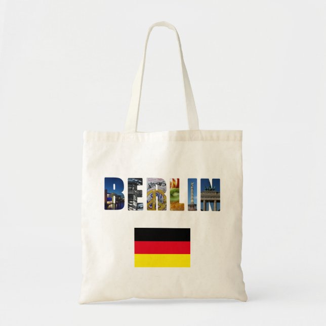 Bolso De Tela Bandera alemana de Berlín (Frente)