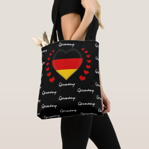 Bolso De Tela Bandera alemana y deporte de bandera alemana