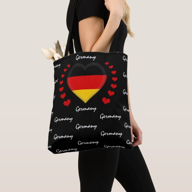 Bolso De Tela Bandera alemana y deporte de bandera alemana (Detalle)