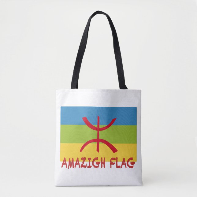 Bolso De Tela Bandera amazigh - bandera bereber-Drapeau Amazigh (Anverso)