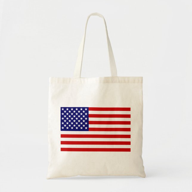Bolso De Tela Bandera americana (Frente)