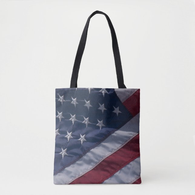 Bolso De Tela Bandera americana (Anverso)