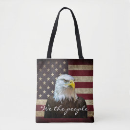 Bolso De Tela Bandera Americana Águila Calva Nosotros El Pueblo 