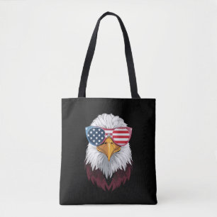 Bolso De Tela Bandera Americana Águila Patriótica 4 De Julio