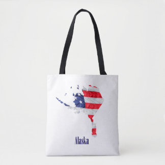 Bolso De Tela Bandera Americana Alaska Estados Unidos