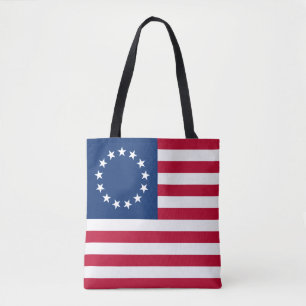 Bolso De Tela Bandera Americana Betsy Ross