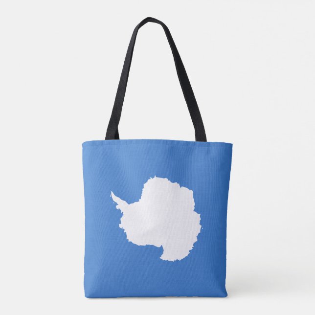 Bolso De Tela Bandera antártica patriótica (Reverso)