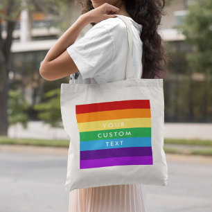 Bolso De Tela Bandera arco iris