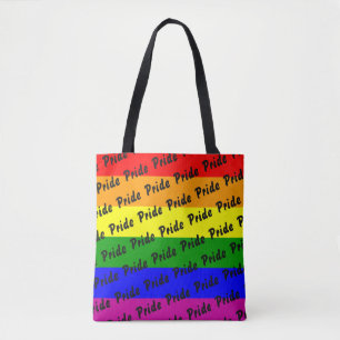 Bolso De Tela Bandera arcoiris del orgullo gay