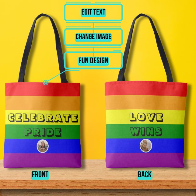 Bolso De Tela Bandera arcoiris del orgullo LGBTQIA+ (Please enjoy our design and see the others in the collection.)
