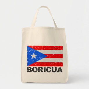 Bolso De Tela Bandera Boricua del vintage de Puerto Rico